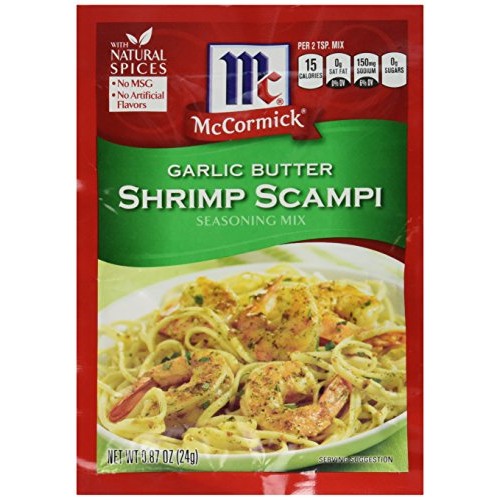 Mccormick Garlic Butter Shrimp Scampi Seasoning Mix, 0.87 Oz Pa