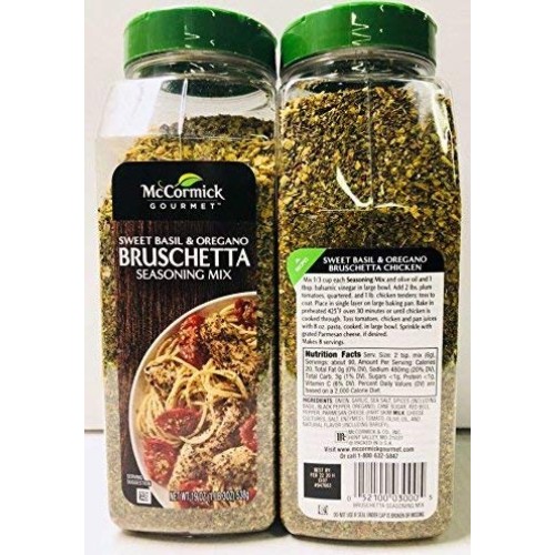 Mccormick Gourmet Bruschetta Seasoning Mix, Sweet Basil &Amp; Oregan