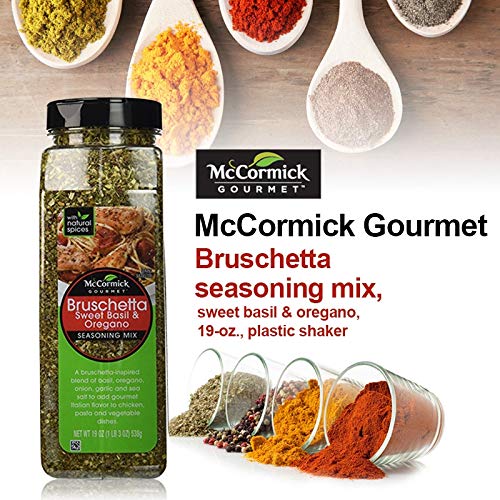 Mccormick Gourmet Bruschetta Seasoning Mix, Sweet Basil &Amp; Oregan