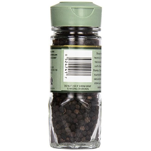 Mccormick Gourmet Organic Whole Black Peppercorns, 1.87 Oz