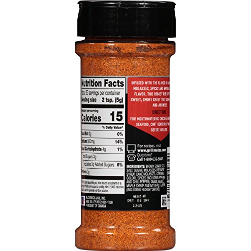 Mccormick Grill Mates Maple Bbq Rub, 5.75 Oz