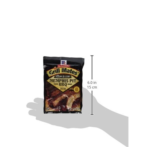 Mccormick Grill Mates Slow &Amp; Low Memphis Bbq Rub, 2.25 Oz Pack