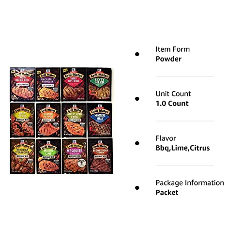 McCormick Grill Mates Special 12 VARIETY #2 Marinades,Seasoning...