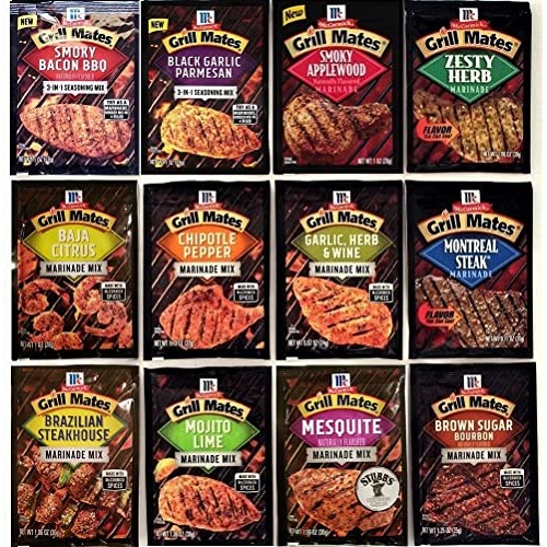 McCormick Grill Mates Special 12 VARIETY #2 Marinades,Seasoning...