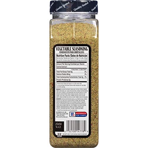Mccormick Grill Mates Vegetable Seasoning, 20 Oz