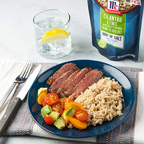 Mccormick Hint Of Salt Cilantro Lime Ready To Heat Rice, 8.8 Oz