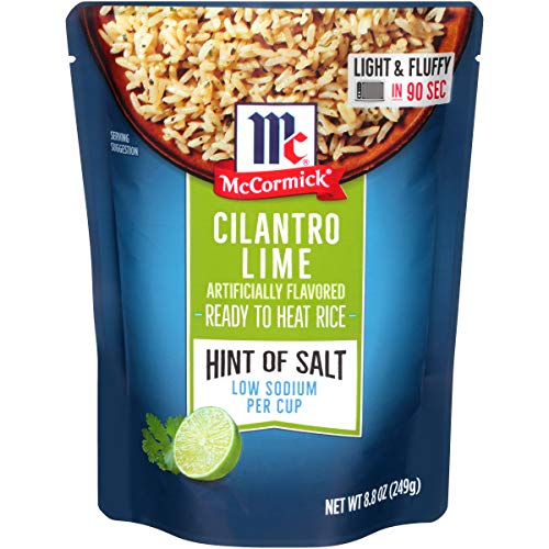 Mccormick Hint Of Salt Cilantro Lime Ready To Heat Rice, 8.8 Oz