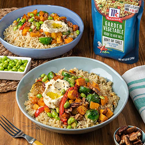 Mccormick Hint Of Salt Garden Vegetable Ready To Heat Rice, 8.8