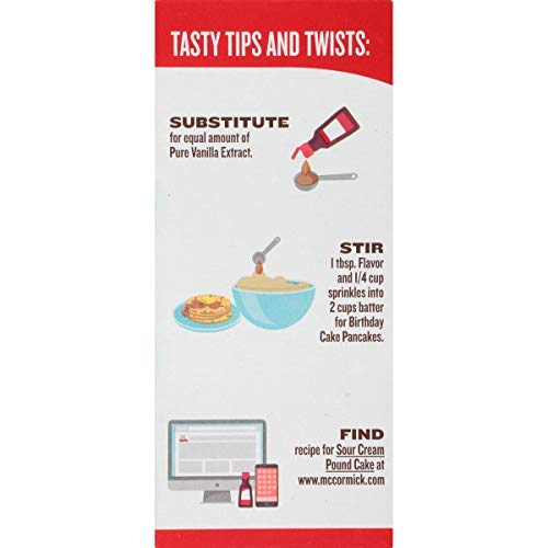 Mccormick Imitation Cake Batter Flavor, 2 Fl Oz Pack - 1