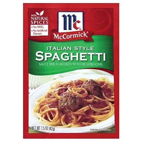 Mccormick Italian Mushroom Spagehetti Sauce Mix Pack Of 2 1.5