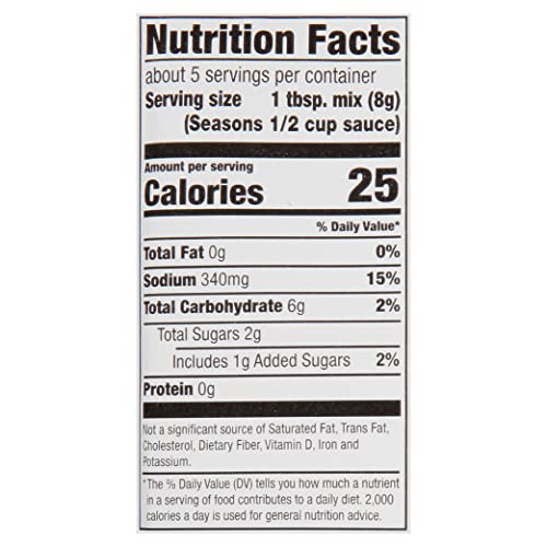 McCormick Italian Mushroom Spaghetti Sauce Mix, 1.5 Ounce Pack ...