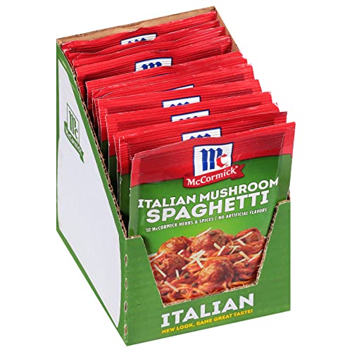 McCormick Italian Mushroom Spaghetti Sauce Mix, 1.5 oz Pack of 12