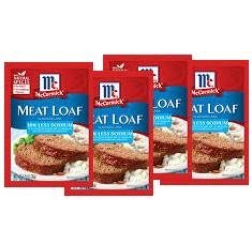Mccormick Meat Loaf 30% Less Sodium 1.25 Oz Packets 4 Pack