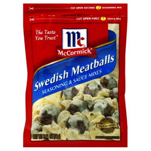 Mccormick Meatballs, Swedish, 2.1100-Ounces Pack Of6