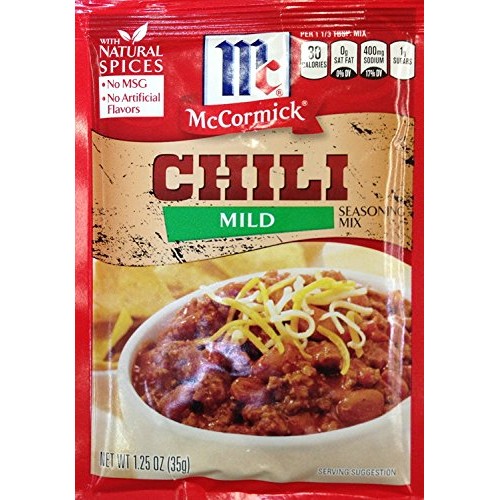 Mccormick Mild Chili Seasoning Mix 1.25Oz 5 Packets