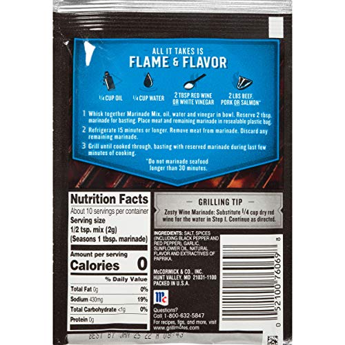 Mccormick Montreal Steak Grill Mates Marinade Mix 0.71 Oz Pack