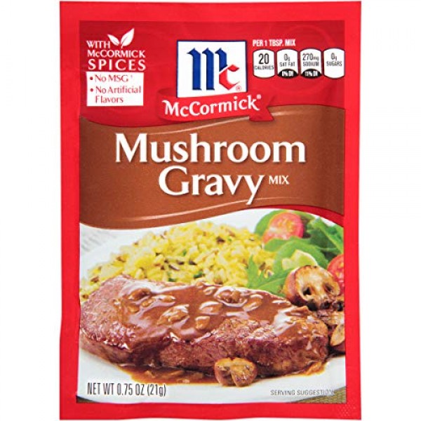 McCormick Mushroom Gravy Mix, 0.75 oz