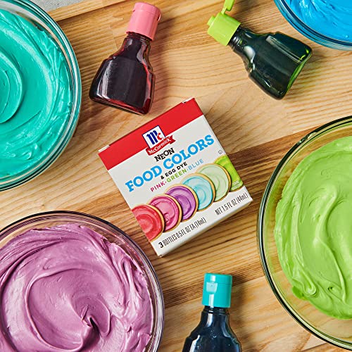 McCormick Neon Assorted Food Colors & Egg Dye, 1.5 fl oz
