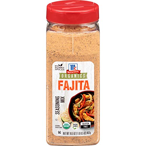 Mccormick Organics Gluten Free Fajita Seasoning Mix, 16.5 Oz