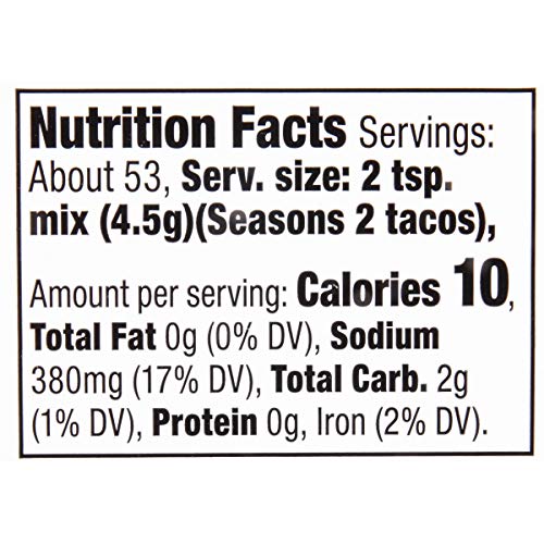Mccormick Original Taco Seasoning Mix, 8.5 Oz