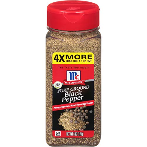Mccormick Pure Ground Black Pepper, 6 Ounce