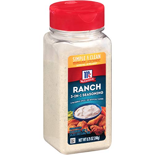 Mccormick Ranch 3-In-1 Seasoning, Dip &Amp; Salad Dressing Mix, 8.75 Oz