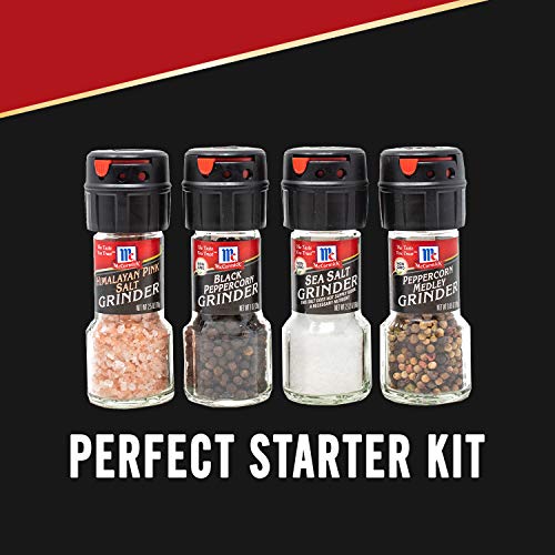 McCormick Salt & Pepper Grinder Variety Pack Himalayan Pink Sal...