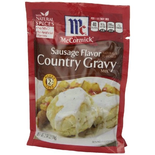 Mccormick Sausage Flavor Country Gravy Mix, 2.64 Oz