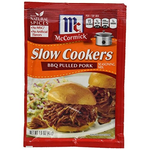 Mccormick Slow Cookers: Bbq Pulled Pork Pack Of 4 1.6 Oz Packets