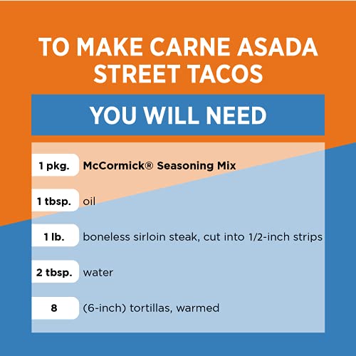 McCormick Street Taco Carne Asada 0.87 oz Seasoning Mix