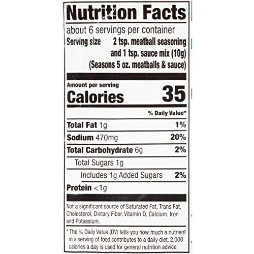 Mccormick Swedish Meatballs Seasoning &Amp; Sauce Mix, 2.11 Ounce