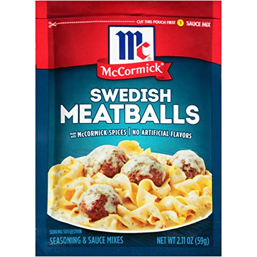 Mccormick Swedish Meatballs Seasoning &Amp; Sauce Mix, 2.11 Ounce