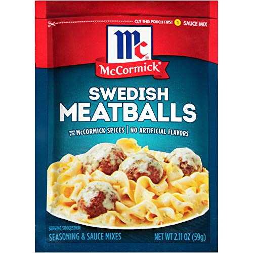 Mccormick Sweedish Meatballs Sauce Mix 2.11 Oz Packets 4 Pack