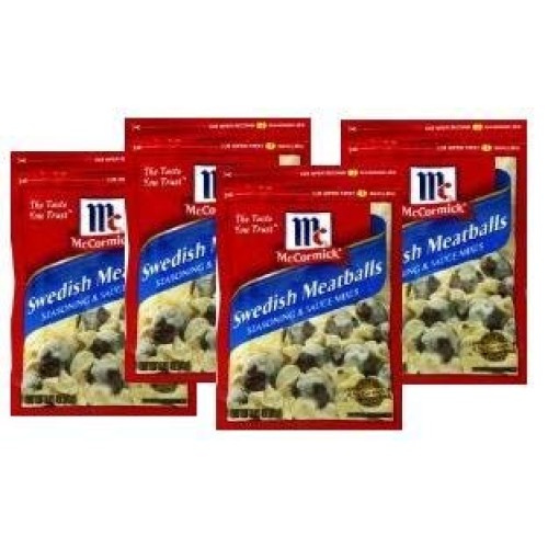Mccormick Sweedish Meatballs Sauce Mix 2.11 Oz Packets 4 Pack