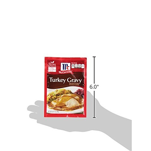 Mccormick Turkey Gravy Mix, 0.87 Ounce Pack Of 24
