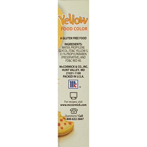 Mccormick Yellow Food Color, 1 Fl Oz Pack Of 1