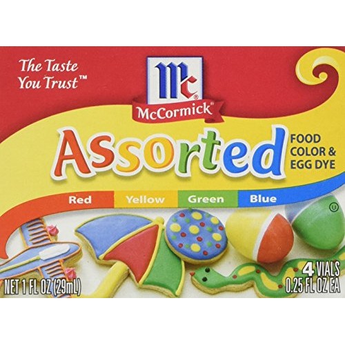 2 Pack - Mccormick Food And Egg Coloring Dye 4 Colors …
