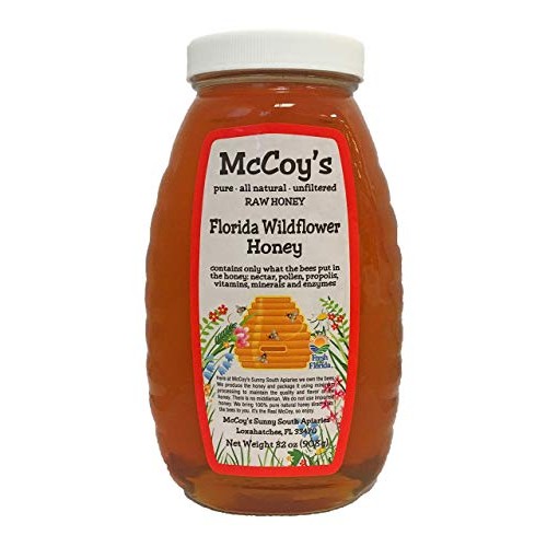 Raw Honey - Pure All Natural Unfiltered &Amp; Unpasteurized - Mccoy