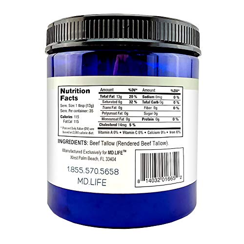 Md. Life Beef Tallow Food Grade Soap Candle Making Cooking Skinc