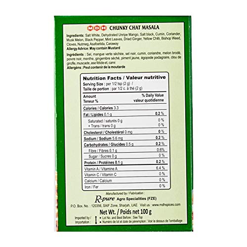 Mdh Chunky Chat Masala - 3.5Oz 100G