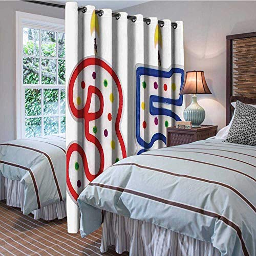 Mdouwoo Fade Resistant Curtain 35Th Birthday Decorations Surpris