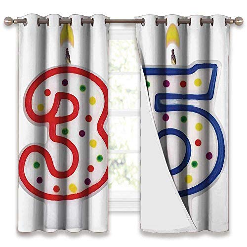 Mdouwoo Fade Resistant Curtain 35Th Birthday Decorations Surpris