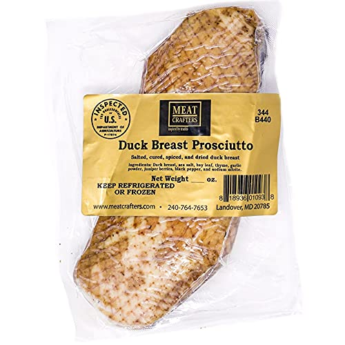 MeatCrafters Duck Breast Prosciutto, Unsliced, Dry Cured, Antibi...