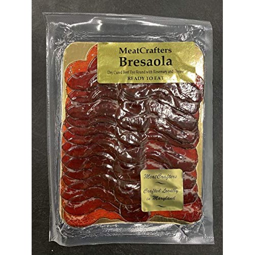 Meatcrafters Sliced Bresaola, Dry Cured, Antibiotic Free, All Na