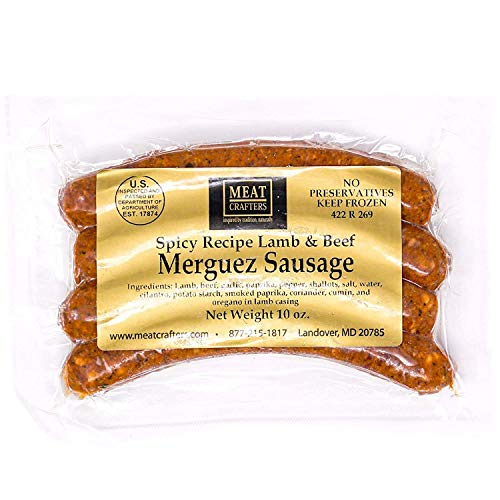 Meatcrafters Spicy Lamb &Amp; Beef Merguez Sausage, No Antibiotics,