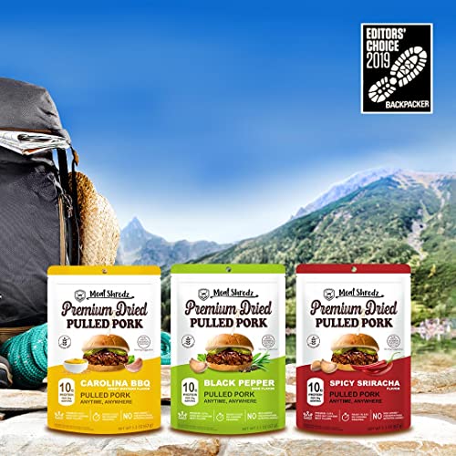 Meat Shredz - Premium Dried Pulled Pork Variety, 6 Pack | Glut