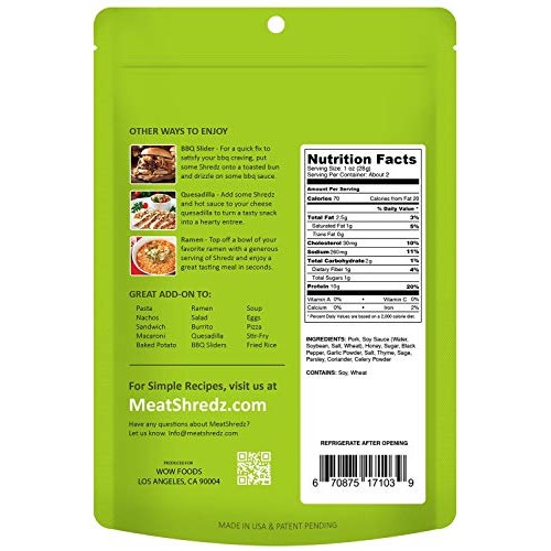 Meat Shredz - Premium Dried Pulled Pork Variety, 6 Pack | Glut