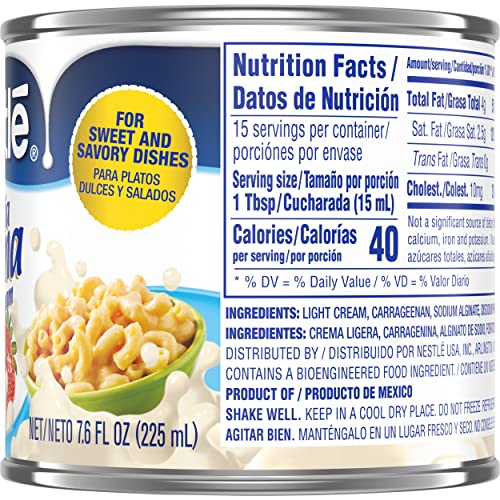 Nestle, Media Crema, Table Cream, 7.6 Oz