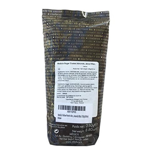 Medicis Yellow French Almond Dragees French Jordan Almonds 80P