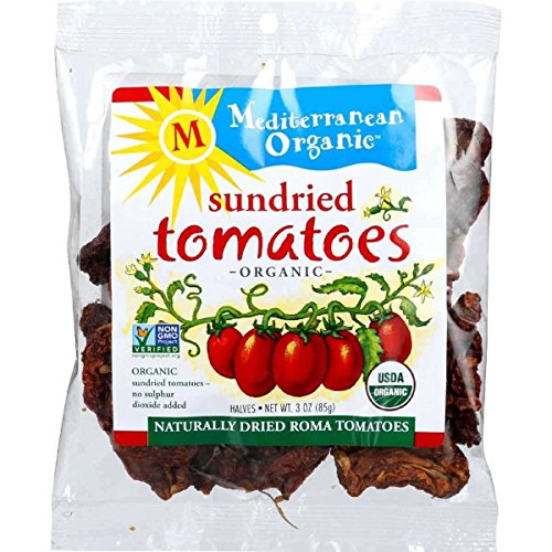 Mediterranean Organics,Organic Sundried Tomato Halves, 3-Ounce